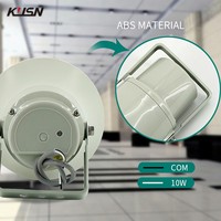 Haut-parleur à klaxon 30W 8 Ohm, enceinte extérieure, système Pa, unité de commande, sirène, haut-parleurs en aluminium, étanche IP6