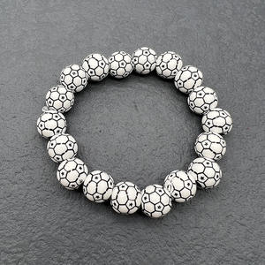 Pulsera Deportiva/Casual de <span class=keywords><strong>Hilo</strong></span> <span class=keywords><strong>Encerado</strong></span> Elástico Ajustable para <span class=keywords><strong>Hombre</strong></span> y Mujer, Marca HJ, Modelo 949494, para Baloncesto, Fútbol, Tenis - Product Image 3