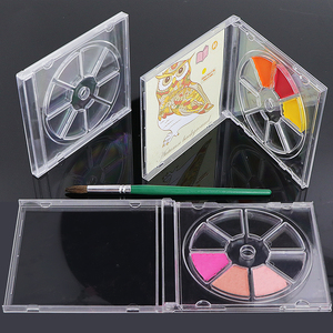 SUNSHING Empty Plastic Eyeshadow Palette Case <b>Makeup</b> Palette Container Acrylic Artist Paint Palette Cases Pigment <b>Storage</b> <b>Box</b> - Product Image 3