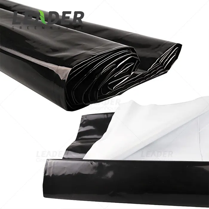 Agricultural greenhouse uv resistant 6mil 8mil white and black green house cover plastic panda film