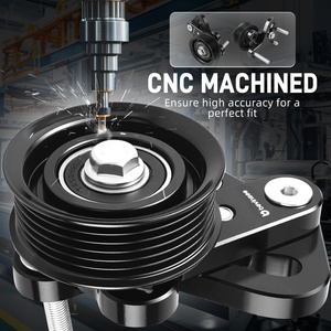 Bevinsee máy căng đai thủ công phôi nhôm <span class=keywords><strong>LS1</strong></span> LS 1 Anodized cho Máy bơm nước ròng rọc tay quay Camaro 1998 2002 - Product Image 5