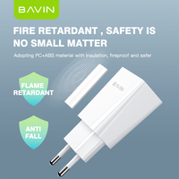 BAVIN grosir murah PC895Y 2.4A plug us eu usb android pengisi daya ponsel untuk ponsel