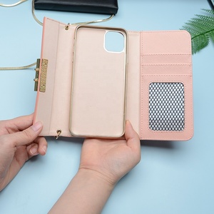 Túi đựng điện thoại bằng da cao cấp dành cho iPhone 11 Pro Max, có dây đeo chéo, ví đựng thẻ, túi đeo vai kèm dây đeo - Product Image 4