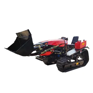 hot sale Cultivated tracks Tractor Farm cultivator rotary tiller 100HP mini crawler tractors