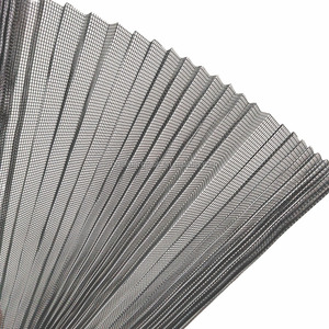 モスキートネットプリーツドアと目に見えない折りたたみスクリーン窓保証 - Product Image 1