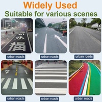 Peinture de marquage routier thermoplastique écologique China Glow Dark, 20 % de billes de verre, poudre réfléchissante jaune-vert, pulvérisation pour autoroute