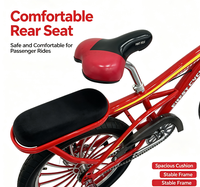 Bicicleta Infantil BMX TENGMAO con Canasta y Asiento Trasero, Llantas Magnéticas Rojas de 16, 18 y 20 Pulgadas, Duradera, en Oferta, Disponible
