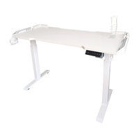 Table de jeu en hauteur réglable avec rvb personnalisé, bureau de jeu ergonomique, bureau électrique debout