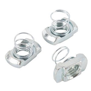 Bán Buôn Thép Carbon Kẽm Mạ 10 Khe Cắm <span class=keywords><strong>Strut</strong></span> Kênh Mùa Xuân T Khe Cắm <span class=keywords><strong>Nut</strong></span> Cho 4040 4545 5050 Loạt Nhôm Hồ Sơ - Product Image 1