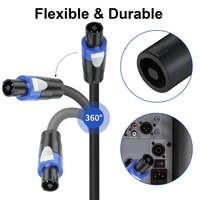 Câble Speakon, Câble XLR, Câble audio NL4FC Ohmique, Connecteur de haut-parleur à quatre ou deux fils, Câble de connexion microphone