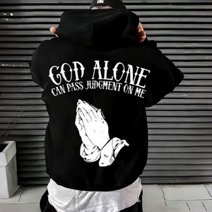 Sudadera con Capucha de Algodón Grueso de Alta Calidad, Estampada por Transferencia Térmica, Unisex, Talla Grande, Personalizada, de Lujo, Bordada para Invierno - Product Image 2