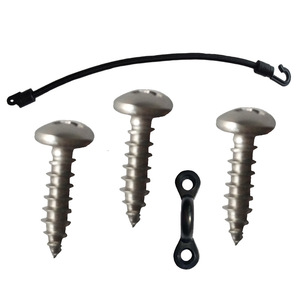 <b>Boat</b> Fitting 6mm X 31cm Stainless Steel Screw <b>Hook</b> Elastic Rope For Repair Replace - Product Image 1
