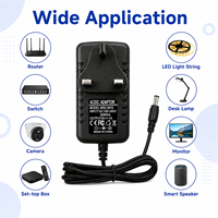 Adaptateur secteur AC/DC 6W certifié CE et homologué UL, style prise murale 6V 1A, prise UK 5,5x2,5mm, pour caméra de sécurité, vente en gros sur mesure