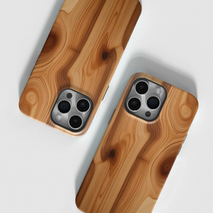 เคสโทรศัพท์ลายไม้กระจายความร้อนสำหรับ iPhone 16 PRO MAX เคสฟิล์มฝ้าสองชั้นกันกระแทก - Product Image 1