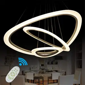 现代LED亚克力吊灯吊顶灯具吊灯可调光餐厅餐厅办公室吊灯