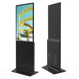 32-86 Inch Floor Stand Ultra Narrow Advertising LCD Display Touch Screen Kiosk Digital Signage Indoor Digital Totem