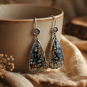 Orecchini Pendenti in Vetro Colorato a Tema Picasso, Ornamenti per Orecchie in Stile Vintage, Fornitura Diretta dalla Fabbrica - Product Image 6
