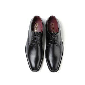 Chaussures en cuir pour hommes, style minimaliste, solides et plates, nouvelle collection 2025, décontractées, formelles, à lacets, patinées, professionnelles - Product Image 6