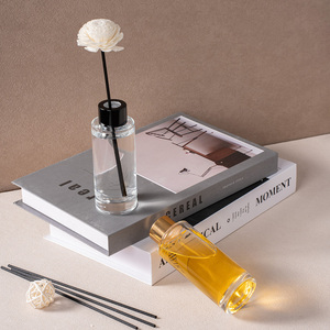 Botella de Vidrio Redonda Vací<span class=keywords><strong>a</strong></span> de Lujo Personalizada de 100 ml para Aromaterapia, Botella Difusora de Aceites Esenciales con Tapa para el Hogar - Product Image 4