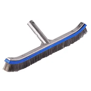 swimming pool accessories 18" Aluminium stainless steel wire bristle Swimming Pool Cleaning Brush