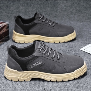 Chaussures antidérapantes et résistantes à l'usure - bottes de travail décontractées pour hommes, chaussures de sécurité sportives à semelle en caoutchouc - Product Image 4