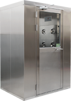 Nouveau prix bas, vitesse rapide, porte à enroulement automatique en acier inoxydable (Sus 304), douche à air pour marchandises, filtre HEPA, 1 personne