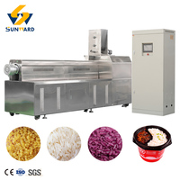 Extrudeuse à double vis de grande capacité 1-2 tonnes/heure pour riz nutritionnel, ligne de traitement du riz fortifié et du riz doré