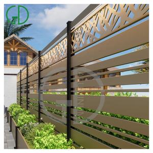 Système de clôture en aluminium découpé au laser noir Foshan GD Garden, panneaux de clôture, lattes modernes, profils extérieurs, clôture en aluminium - Product Image 6
