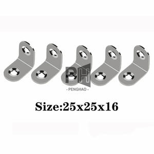 Esquina Brace Heavy Duty Acero inoxidable cepillado L Soportes Junta Madera Mesas Tocadores Soportes de ángulo recto con tornillos - Product Image 4