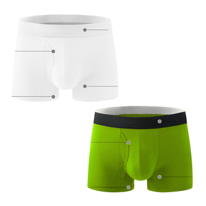 Ready Ship Men's Mid-Rise <b>Boxer</b> Briefs Quick Dry 4-way Stretch Fabric <b>Custom</b> Packaging Breathable Underwear Garment Waist Logo - Product Image 1