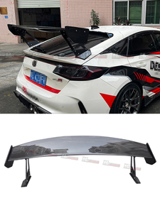 สปอยเลอร์หลังคาร์บอนไฟเบอร์สีดำแบบกำหนดเองสำหรับ Honda Civic FL5 สภาพใหม่ - Product Image 5