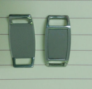 Блюз, оптовая продажа, Модная новейшая стильная Пряжка для обуви из нержавеющей стали, индивидуальный логотип, роскошные шнурки, очаровательные шнурки для изготовления ювелирных изделий своими руками - Product Image 6