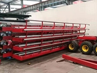 Remorque de balle de foin 2 essieux 3 essieux 20 tonnes semi-remorque ronde de balle de paille