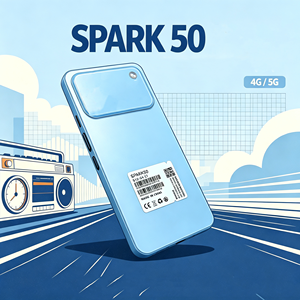 โทรศัพท์มือถือ Spark 50 รุ่นขายส่ง 5G เวอร์ชันสากล แบตเตอรี่ 6700mAh หน้าจอ 120Hz รองรับ CDMA ซิมคู่ ลำโพงเสียงดังทรงพลัง - Product Image 4