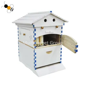 Beehive Automatic Flows Bee Hives Boxes kit Food Grade Beekeeping Wooden House with 7PCS