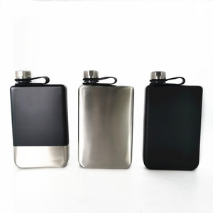 Xách Tay 8Oz Vuông Hình Thép Không Gỉ Hip <span class=keywords><strong>Flask</strong></span> Cao Su Lớp Phủ Pocket <span class=keywords><strong>Flask</strong></span> Rượu <span class=keywords><strong>Flask</strong></span> - Product Image 1