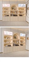 Mobilier de salon professionnel, vitrine haut de gamme pour cosmétiques avec éclairage LED, idéale pour l'affichage en clinique de soins de la peau