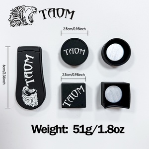 TAOM Magnetic <b>Chalk</b> Holder Belt Clip for Round and Square,Portable Pool Cue <b>Chalk</b> Holder with Silicone Clip,Silent <b>Chalk</b> Holder - Product Image 2