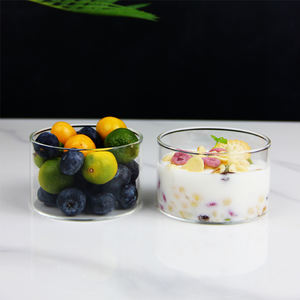 Coppetta da Dessert in Stile Giapponese Barattolo Multifunzione in Vetro per Gelato Torta Candele Fai da Te Contenitore Cilindrico in Vetro - Product Image 5