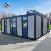 Maison conteneur modulaire extensible de luxe 20ft 40ft, moderne, pliable, portable, mobile, mini-maison, villa, studio, pod