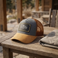 Gorra Trucker de Malla Vaquera con Visera Curva y Cierre Ajustable para Uso Casual al Aire Libre