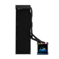 Refroidisseur d'eau pour processeur sans ventilateur Lian Li HydroShift II LCD-S 360, montage latéral, Turbe pour PC de jeu, écran LCD, refroidisseur d'eau pour processeur Aio