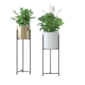 Ensemble de deux jardinières de jardin Pot de fleurs décoratif de meilleure qualité pour la maison et le jardin Utilisation du centre commercial - Product Image 1