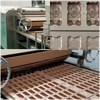 Ligne de production de moules à gâteaux 3D en forme d'ours, conception ergonomique, avec remplissage automatique et production de moules à gâteaux 3D personnalisés