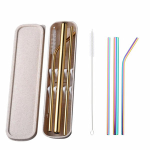 Vente en gros de pailles Boba réutilisables en acier inoxydable, LOGO personnalisé, étui de protection en métal avec paille pour <span class=keywords><strong>bar</strong></span>, vin, voyage et <span class=keywords><strong>boisson</strong></span> - Product Image 6