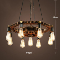 Lampe suspendue à LED en forme de tuyau steampunk avec style industriel vintage, lustre loft, lampes nostalgiques