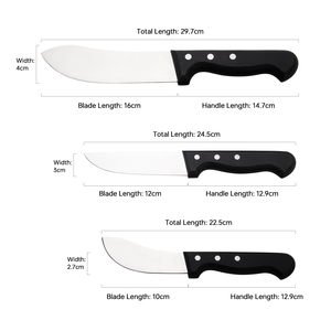 Coltelli da cucina Super affilati 7 pezzi per lo Chef che filettano i coltelli da macellaio Set di coltelli da macello per scuoiatura o scuoiatura - Product Image 5