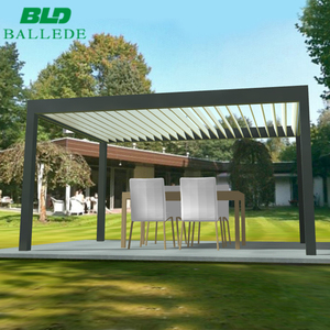 Automatique étanche à la pluie vergola <span class=keywords><strong>motorisé</strong></span> extérieur gazebo louvre toit pergola pour <span class=keywords><strong>parasol</strong></span> - Product Image 3