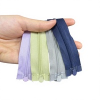 Fermeture éclair invisible, imperméable, à extrémité fermée, en nylon durable, en rouleau # 5 # 8 pour la confection de robes, fournisseur d'usine OEM en gros sur mesure
