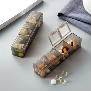 Pastillero Semanal Desmontable de 21/28 Compartimentos, Organizador de Pastillas para Viaje, Estuche de Almacenamiento de Medicamentos para 7 Días - Product Image 3